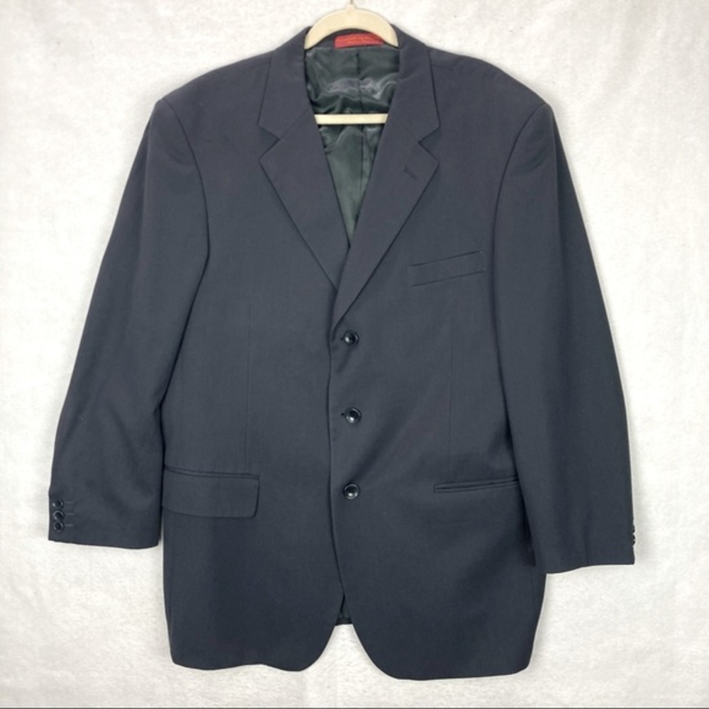 Loriano 3 Button Suoer 120’s Wool Blazer 46R